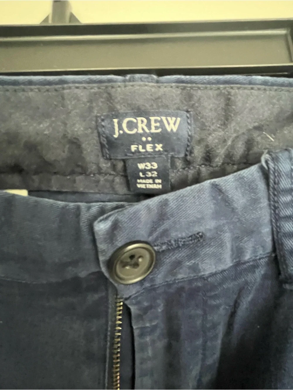 J. Crew Men's Dark Navy Straight Chinos